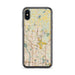 Custom iPhone X/XS Blaine Minnesota Map Phone Case in Woodblock