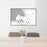 24x36 Blaine Washington Map Print Lanscape Orientation in Classic Style Behind 2 Chairs Table and Potted Plant