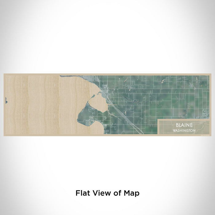 Flat View of Map Custom Blaine Washington Map Enamel Mug in Afternoon