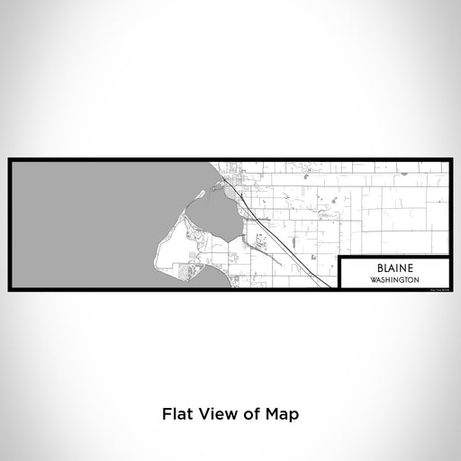 Flat View of Map Custom Blaine Washington Map Enamel Mug in Classic