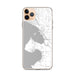 Custom iPhone 11 Pro Max Blaine Washington Map Phone Case in Classic