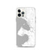 Custom iPhone 12 Pro Blaine Washington Map Phone Case in Classic