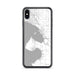 Custom iPhone XS Max Blaine Washington Map Phone Case in Classic