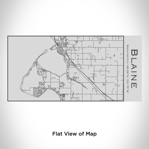 Rendered View of Blaine Washington Map Engraving on 17oz Stainless Steel Insulated Cola Bottle