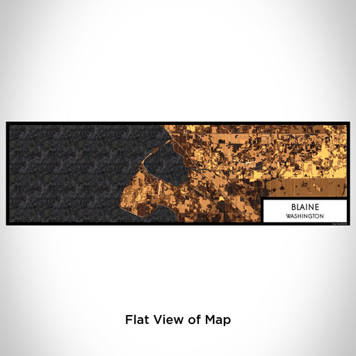 Flat View of Map Custom Blaine Washington Map Enamel Mug in Ember