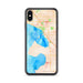 Custom iPhone XS Max Blaine Washington Map Phone Case in Watercolor