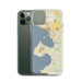 Custom Blaine Washington Map Phone Case in Woodblock