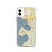 Custom iPhone 11 Blaine Washington Map Phone Case in Woodblock
