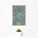 12x18 Blairsville Georgia Map Print Portrait Orientation in Afternoon Style With Small Cactus Plant in White Planter