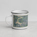 Left View Custom Blairsville Georgia Map Enamel Mug in Afternoon