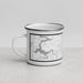 Left View Custom Blairsville Georgia Map Enamel Mug in Classic
