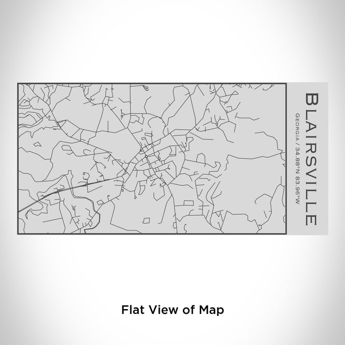 Rendered View of Blairsville Georgia Map Engraving on 17oz Stainless Steel Insulated Cola Bottle