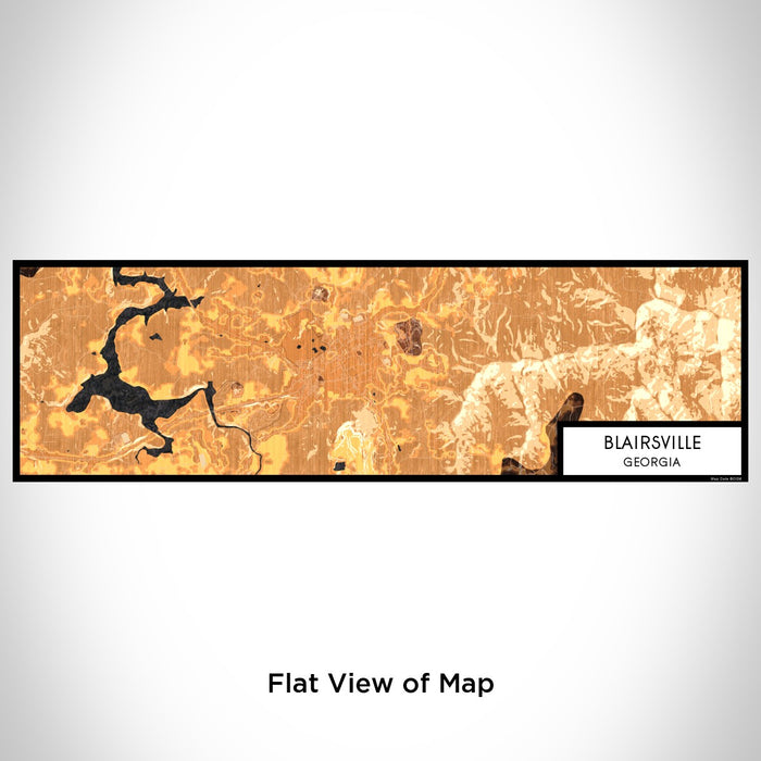 Flat View of Map Custom Blairsville Georgia Map Enamel Mug in Ember