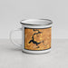 Left View Custom Blairsville Georgia Map Enamel Mug in Ember