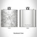 Rendered View of Blairsville Georgia Map Engraving on 6oz Stainless Steel Flask