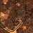 Blanco Texas Map Print in Ember Style Zoomed In Close Up Showing Details