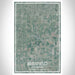 Blissfield Michigan Map Print Portrait Orientation in Afternoon Style With Shaded Background