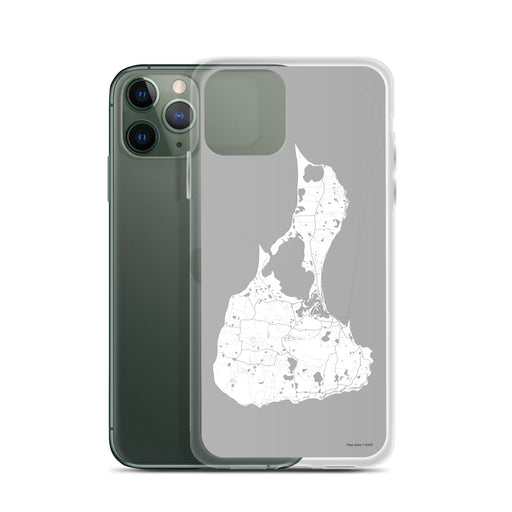 Custom Block Island Rhode Island Map Phone Case in Classic