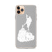 Custom iPhone 11 Pro Max Block Island Rhode Island Map Phone Case in Classic