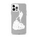 Custom iPhone 12 Pro Max Block Island Rhode Island Map Phone Case in Classic