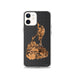 Custom iPhone 12 Block Island Rhode Island Map Phone Case in Ember
