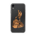 Custom iPhone XR Block Island Rhode Island Map Phone Case in Ember