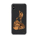 Custom iPhone XS Max Block Island Rhode Island Map Phone Case in Ember