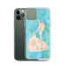 Custom Block Island Rhode Island Map Phone Case in Watercolor