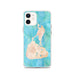 Custom iPhone 12 Block Island Rhode Island Map Phone Case in Watercolor
