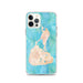Custom iPhone 12 Pro Block Island Rhode Island Map Phone Case in Watercolor