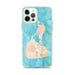 Custom iPhone 12 Pro Max Block Island Rhode Island Map Phone Case in Watercolor