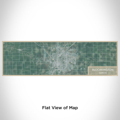Flat View of Map Custom Bloomington Illinois Map Enamel Mug in Afternoon
