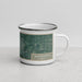 Right View Custom Bloomington Illinois Map Enamel Mug in Afternoon