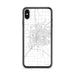 Custom Bloomington Illinois Map Phone Case in Classic
