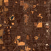 Bloomington Illinois Map Print in Ember Style Zoomed In Close Up Showing Details
