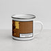 Right View Custom Bloomington Illinois Map Enamel Mug in Ember