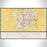 Bloomington Illinois Map Print Landscape Orientation in Woodblock Style With Shaded Background