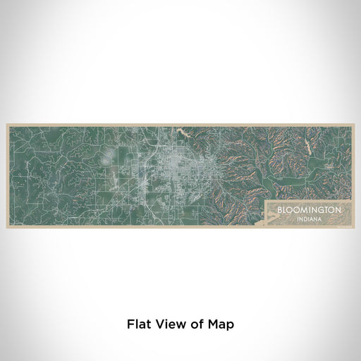 Flat View of Map Custom Bloomington Indiana Map Enamel Mug in Afternoon