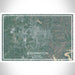 Bloomington Indiana Map Print Landscape Orientation in Afternoon Style With Shaded Background