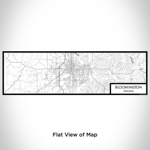 Flat View of Map Custom Bloomington Indiana Map Enamel Mug in Classic