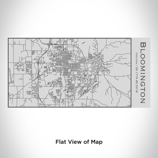 Rendered View of Bloomington Indiana Map Engraving on 17oz Stainless Steel Insulated Cola Bottle