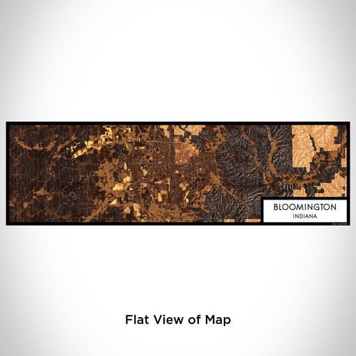 Flat View of Map Custom Bloomington Indiana Map Enamel Mug in Ember
