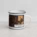 Right View Custom Bloomington Indiana Map Enamel Mug in Ember