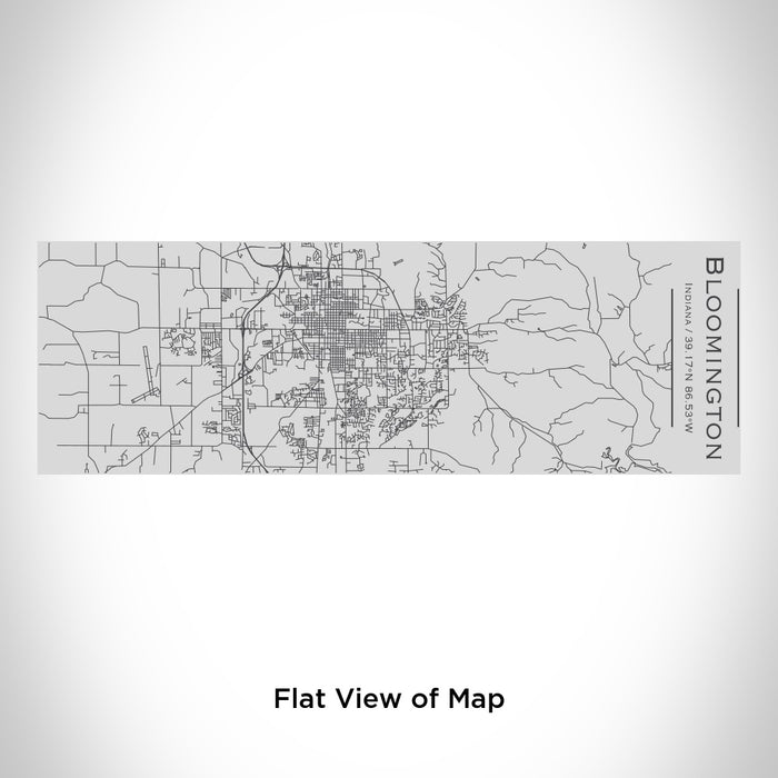 Rendered View of Bloomington Indiana Map Engraving on 10oz Stainless Steel Insulated Cup with Sipping Lid