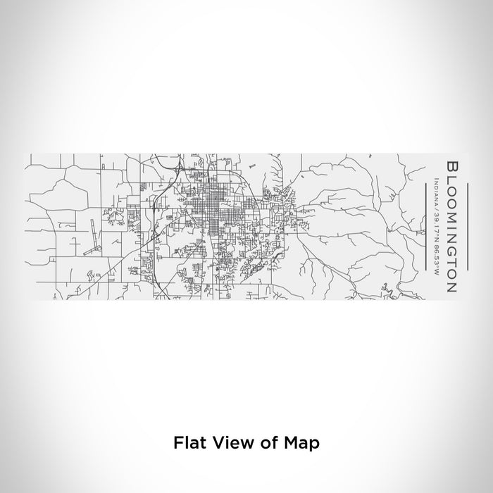 Rendered View of Bloomington Indiana Map Engraving on 10oz Stainless Steel Insulated Cup with Sliding Lid in White