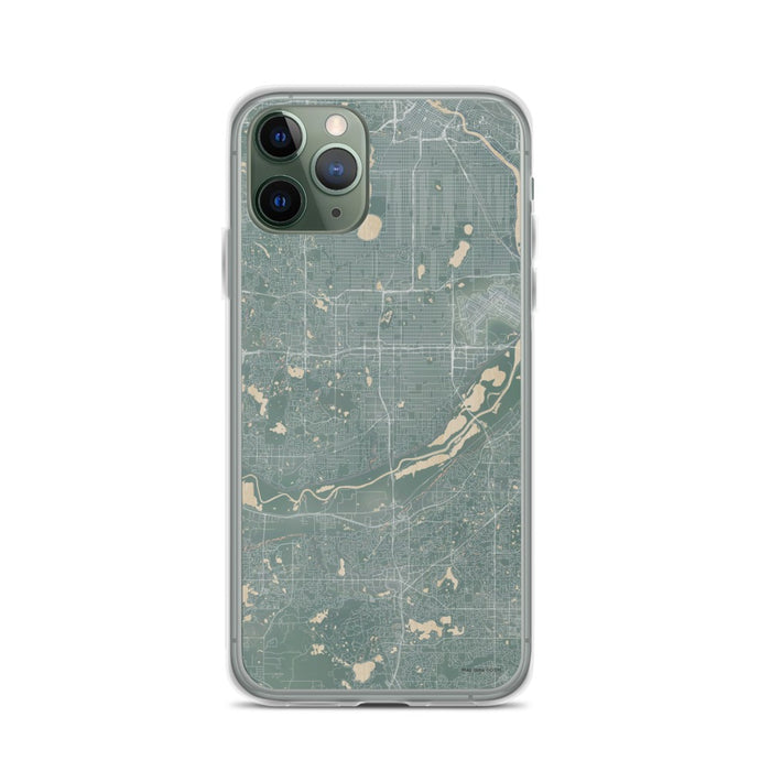 Custom iPhone 11 Pro Bloomington Minnesota Map Phone Case in Afternoon