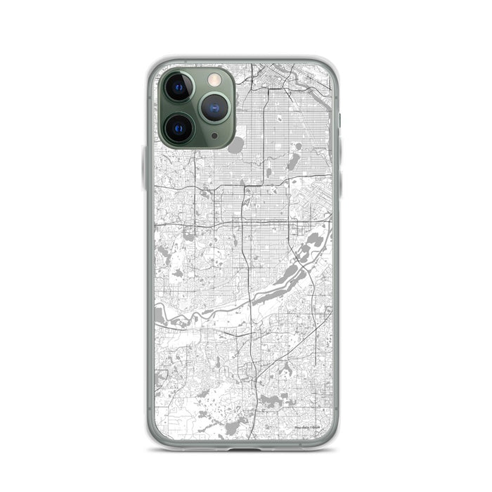 Custom iPhone 11 Pro Bloomington Minnesota Map Phone Case in Classic