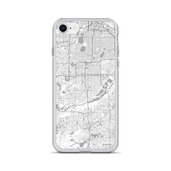 Custom iPhone SE Bloomington Minnesota Map Phone Case in Classic
