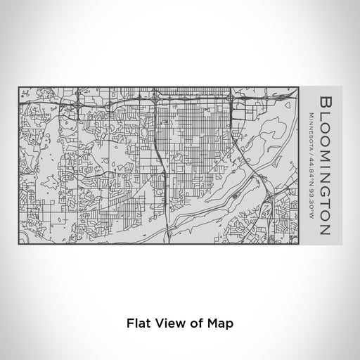 Rendered View of Bloomington Minnesota Map Engraving on 17oz Stainless Steel Insulated Cola Bottle