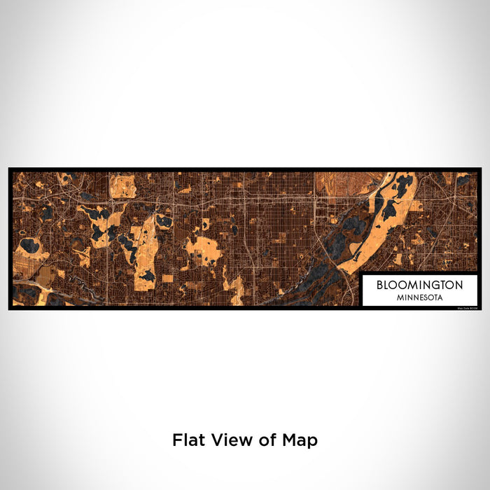 Flat View of Map Custom Bloomington Minnesota Map Enamel Mug in Ember